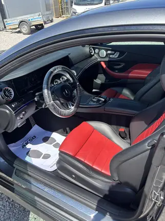 Mercedes E kupé – interiér po Premium čistení – AKSO Detailing Pezinok