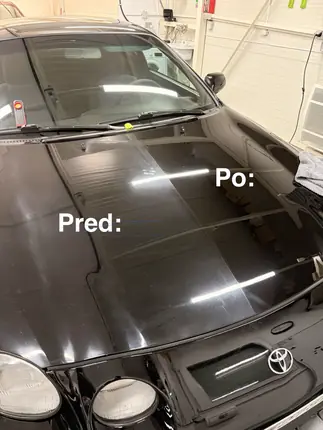 Toyota Celica – renovácia laku, pred a po – AKSO Detailing Pezinok